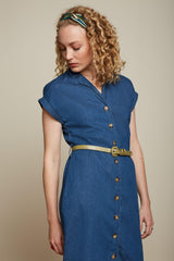 King Louie Croco Covered Belt-Woodbine-Green #farve_woodbine-green