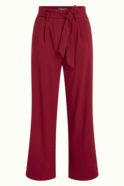 King Louie Neva Cropped Pants Timba Cherry Red - Sophies.dk #farve_cherry-red