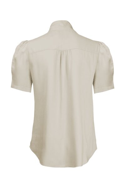 Pretty Retro Pussy Bow Blouse Ivory - Sophies.dk #farve_ivory