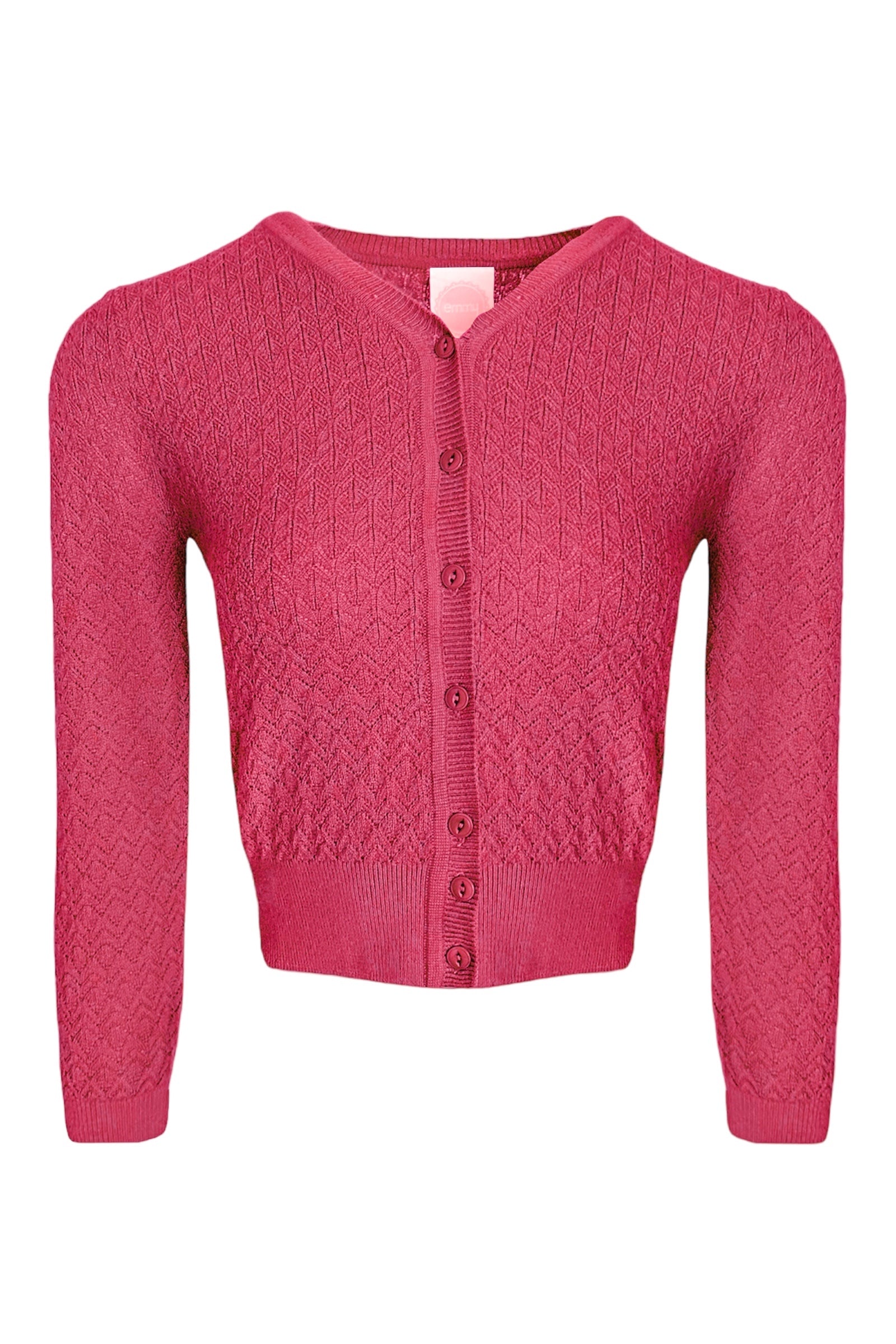 Emmy Design The Delightful Daytime Cardigan Raspberry - Sophies.dk #farve_raspberry