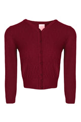Emmy Design The Delightful Daytime Cardigan Burgundy Rød - Sophies.dk #farve_burgundy