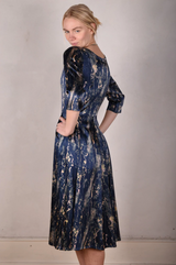 Tone Barker Jane Dress Blue Marble-Tone Barker-Sophies.dk