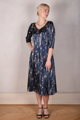 Tone Barker Jane Dress Blue Marble-Tone Barker-Sophies.dk