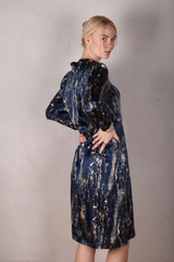 Tone Barker Hen-stretch Dress Blue Marble-Tone Barker-Sophies.dk