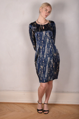 Tone Barker Maudacity Dress Blue Marble-Tone Barker-Sophies.dk