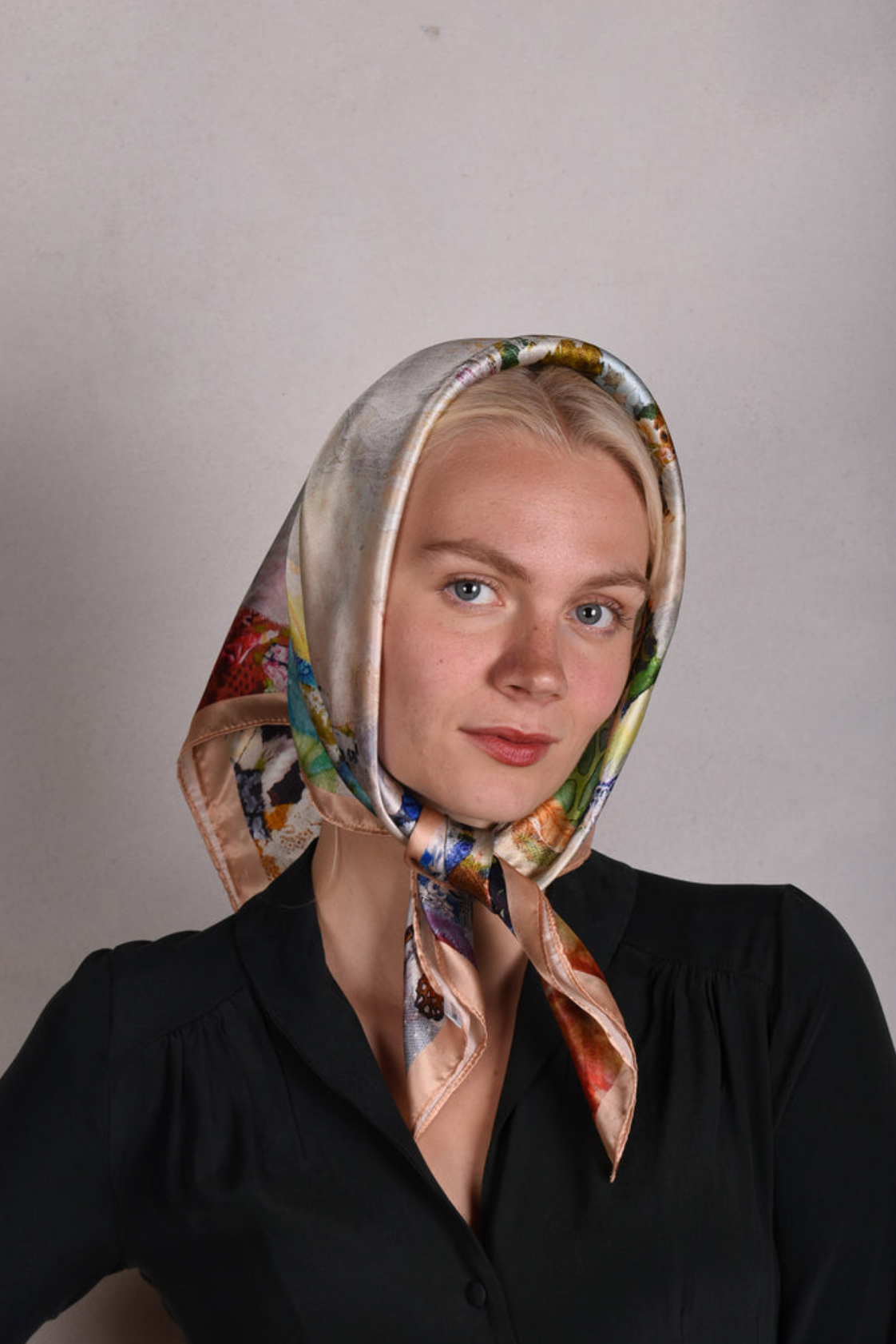 Tone Barker Silke Tørklæde Angel Peach-Tone Barker-Sophies.dk