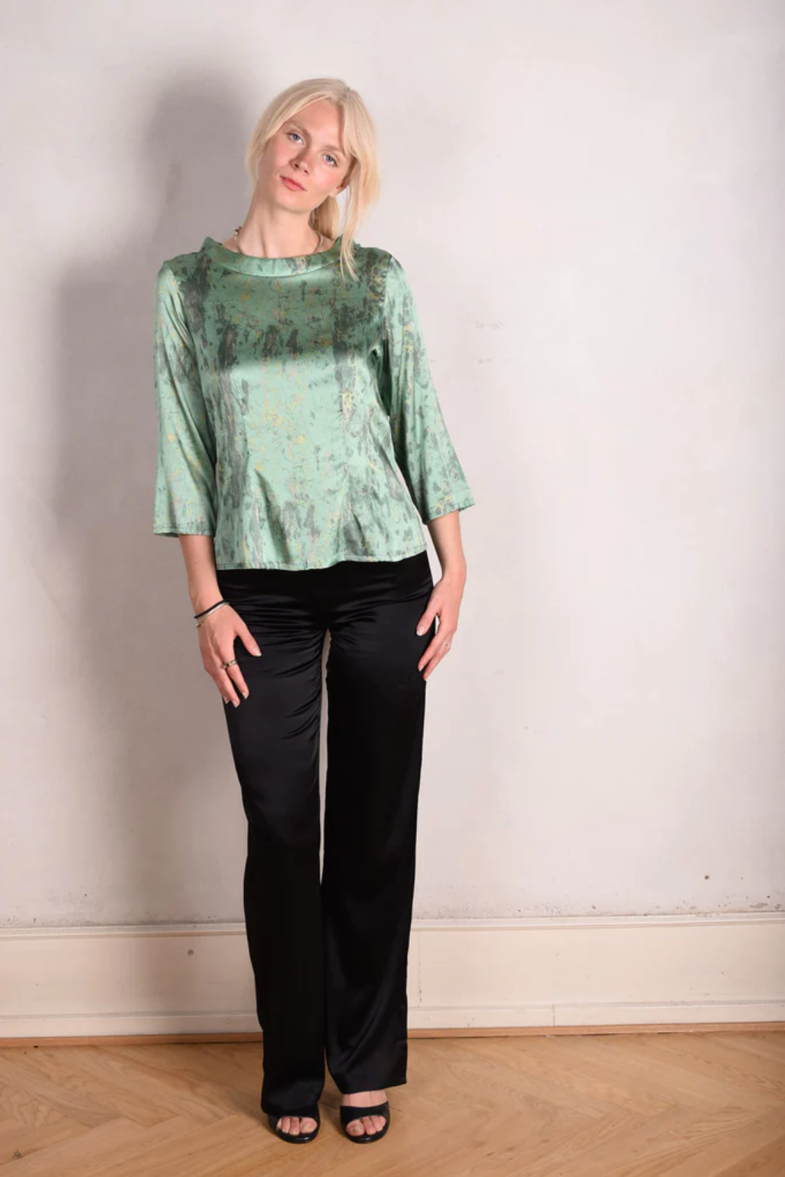 Tone Barker Audrey Top - Sea Marble-Tone Barker-Sophies.dk