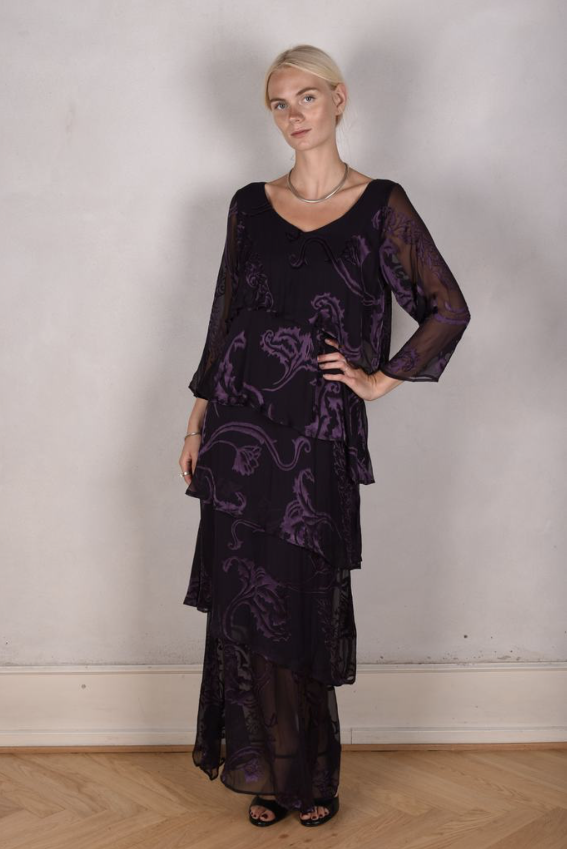 Tone Barker Nyn-Frida Dress Night Purple-Tone Barker-Sophies.dk
