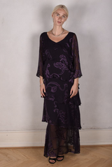 Tone Barker Nyn-Frida Dress Night Purple-Tone Barker-Sophies.dk