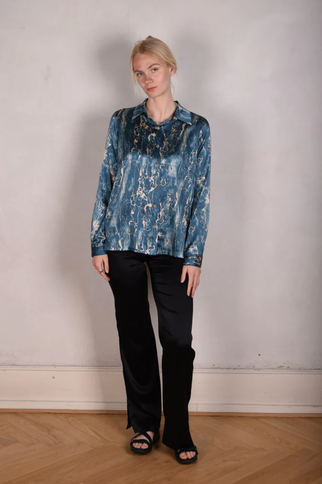 Tone Barker Tamie Skjorte - Marble Light-Tone Barker-Sophies.dk