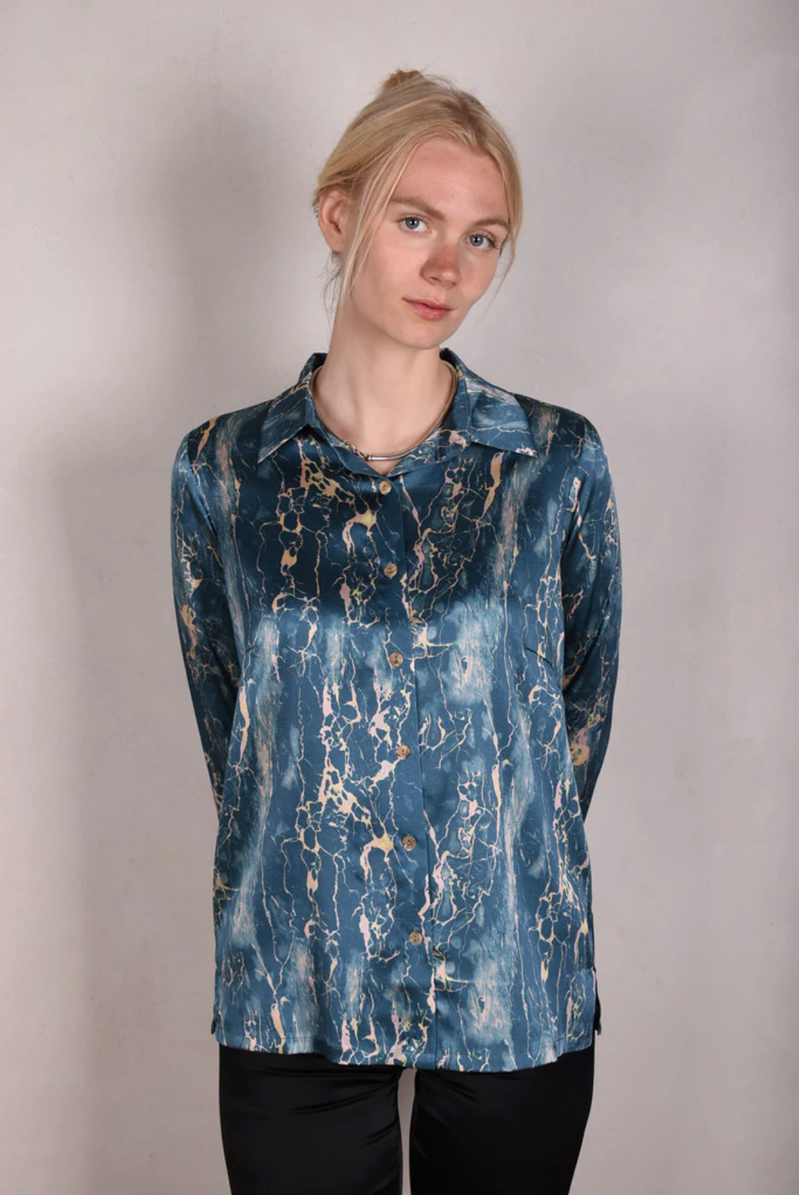 Tone Barker Tamie Skjorte - Marble Light-Tone Barker-Sophies.dk