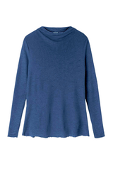 Blusbar Shirt A-line Drapped Neckline #farve_denim