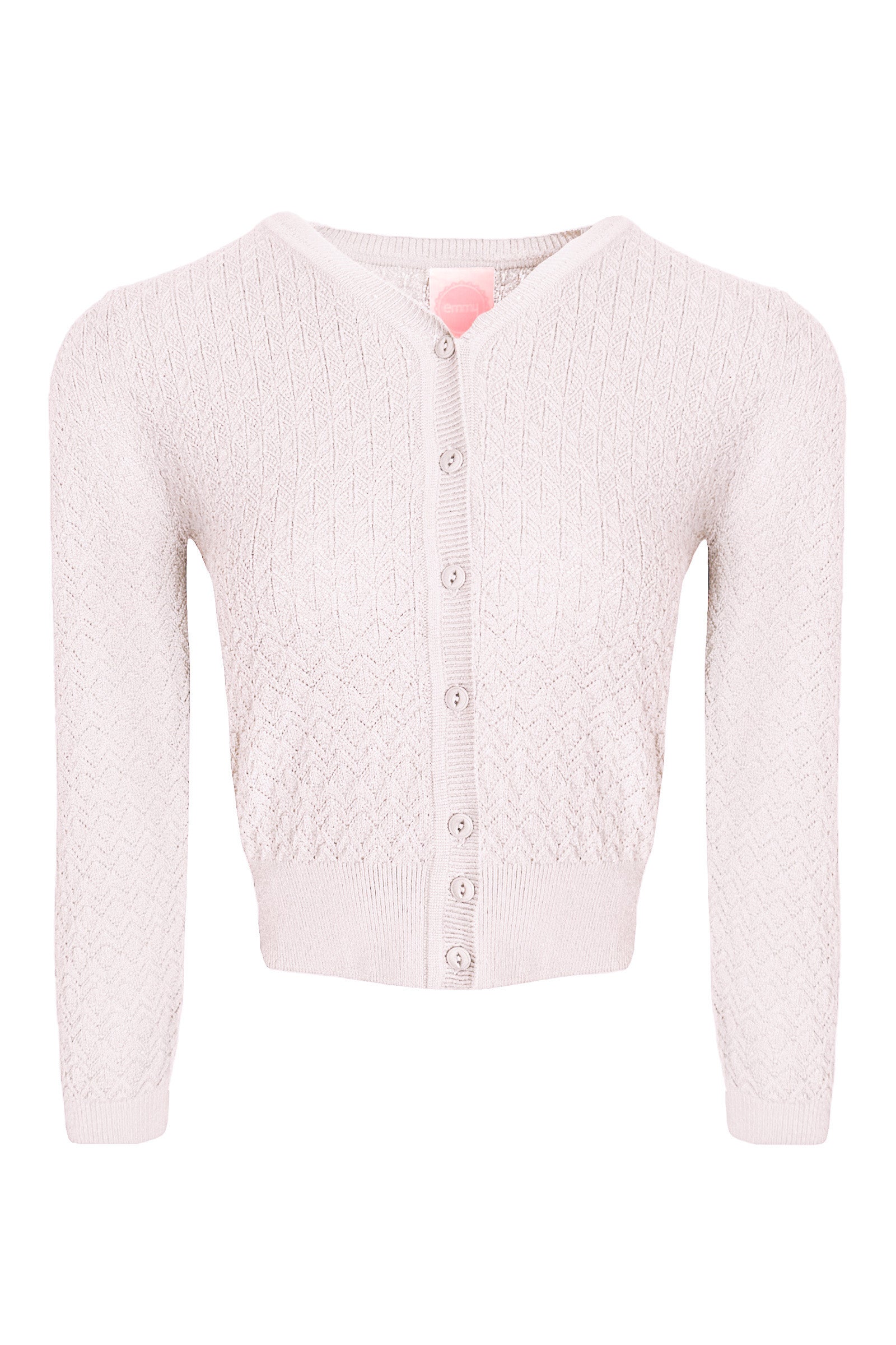 Emmy Design The Delightful Daytime Cardigan Ivory Hvid - Sophies.dk #farve_ivory