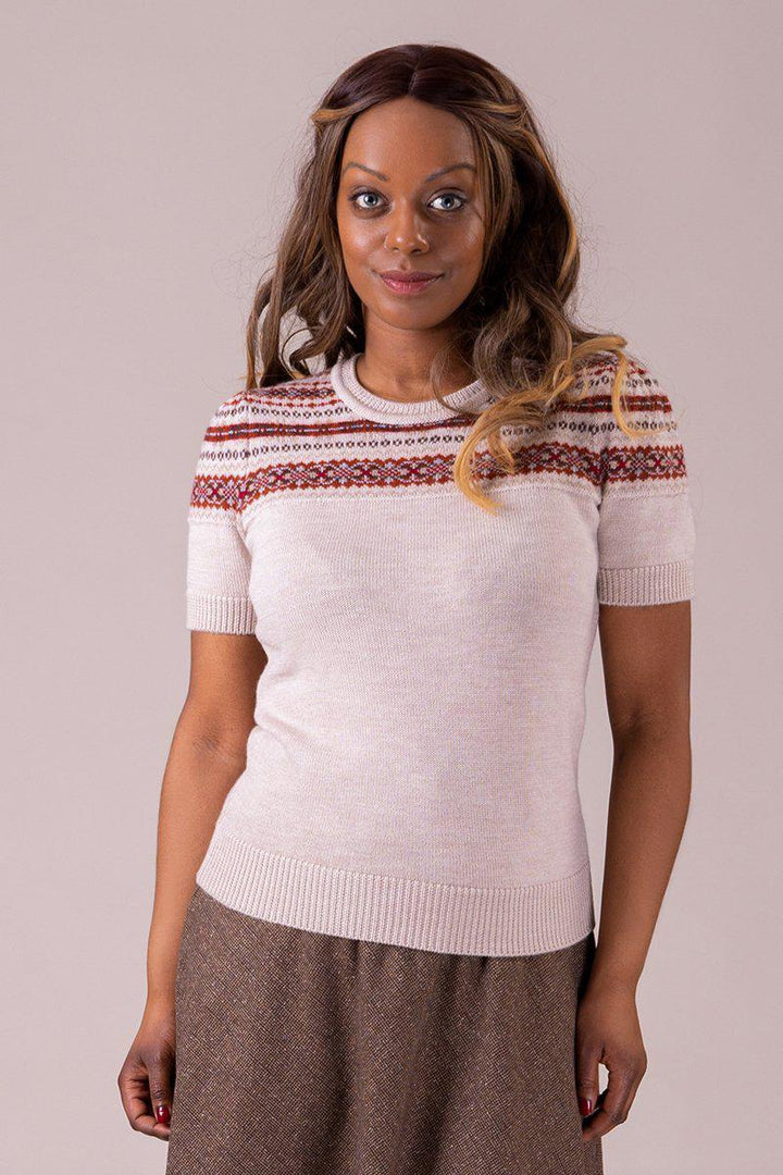 Emmy Design The Little Fair Isle Sweater - Oat-Emmy Design-Sophies.dk