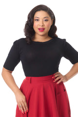 Pretty Retro Bateau Sweater - Black-Pretty Retro-Sophies.dk