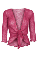 Sophies Ensfarvet Bolero #farve_raspberry