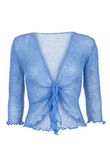 Sophies Ensfarvet Bolero #farve_sky-blue