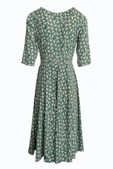 Tone Barker Jane Dress Green Bird-Tone Barker-Sophies.dk