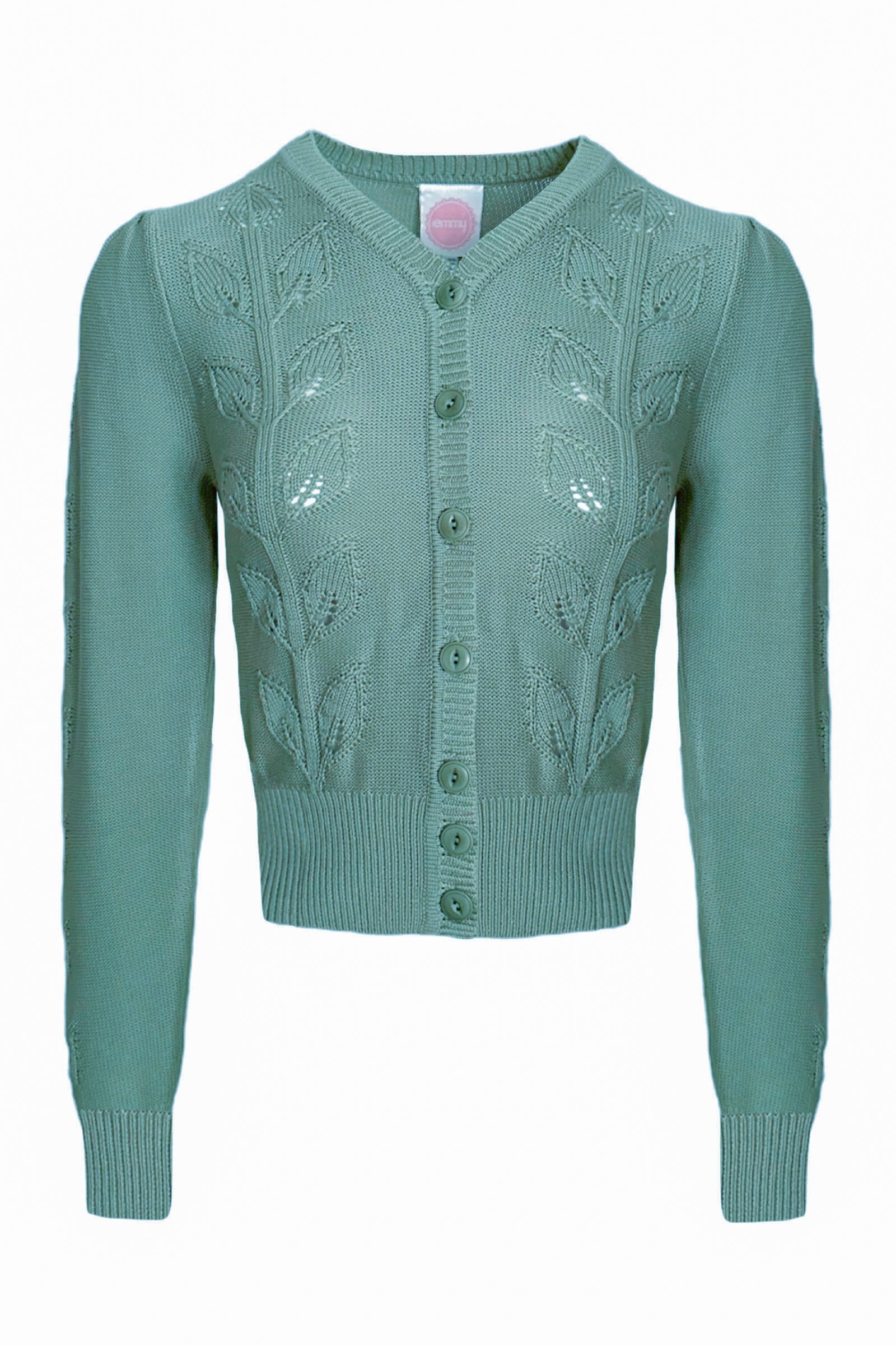 Emmy Design The Susie Q Cardigan Celadon Green - Sophies.dk #farve_celadon-green