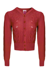 Emmy Design The Susie Q Cardigan Burgundy Rød - Sophies.dk #farve_burgundy