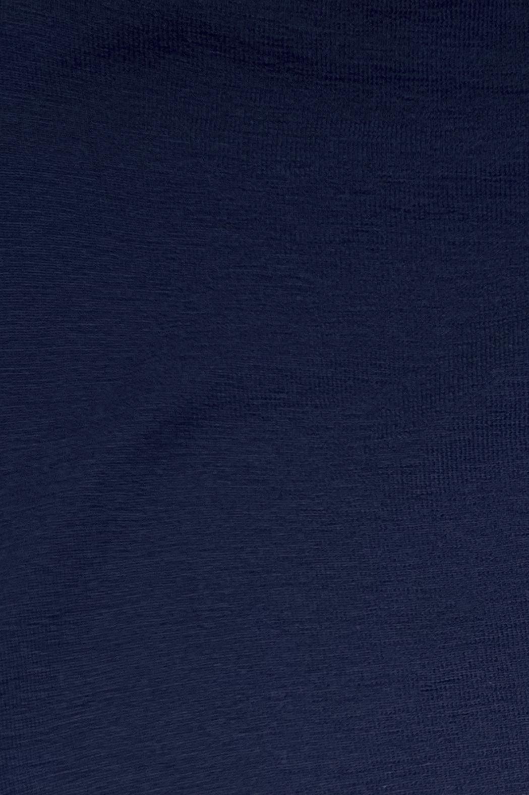 Blusbar Shirt A-line Drapped Neckline #farve_navy-blue