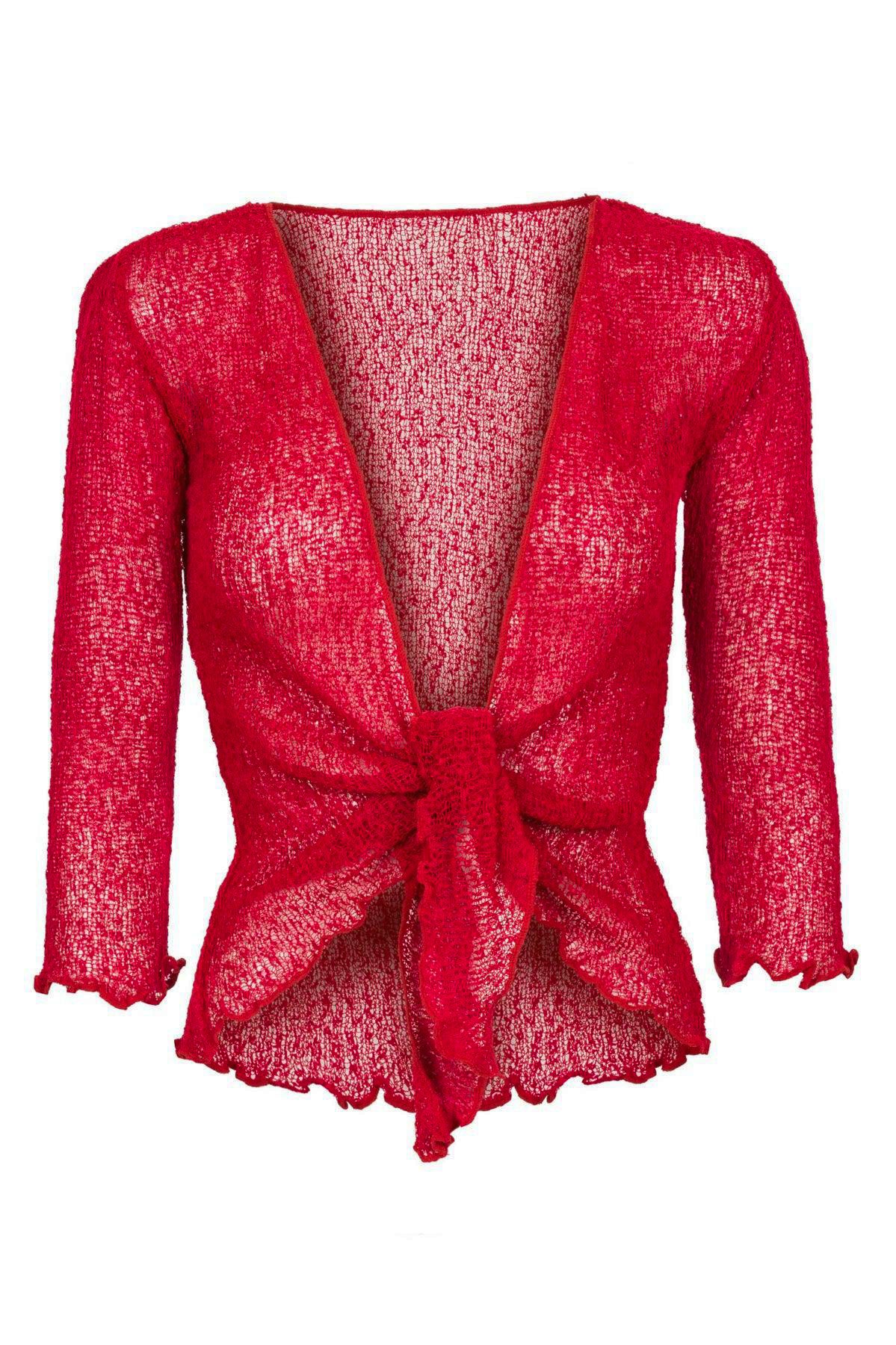Sophies Ensfarvet Bolero #farve_super-red