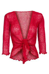 Sophies Ensfarvet Bolero #farve_super-red