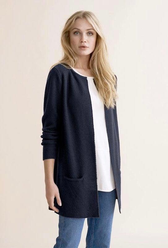 Sibin Linnebjerg Mary Short Cardigan - Navy-Sibin Linnebjerg-Sophies.dk