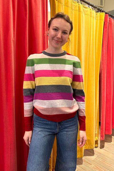 Sibin Linnebjerg Mabel Sweater Multi Stripe - Sophies.dk #farve_multi-stripe