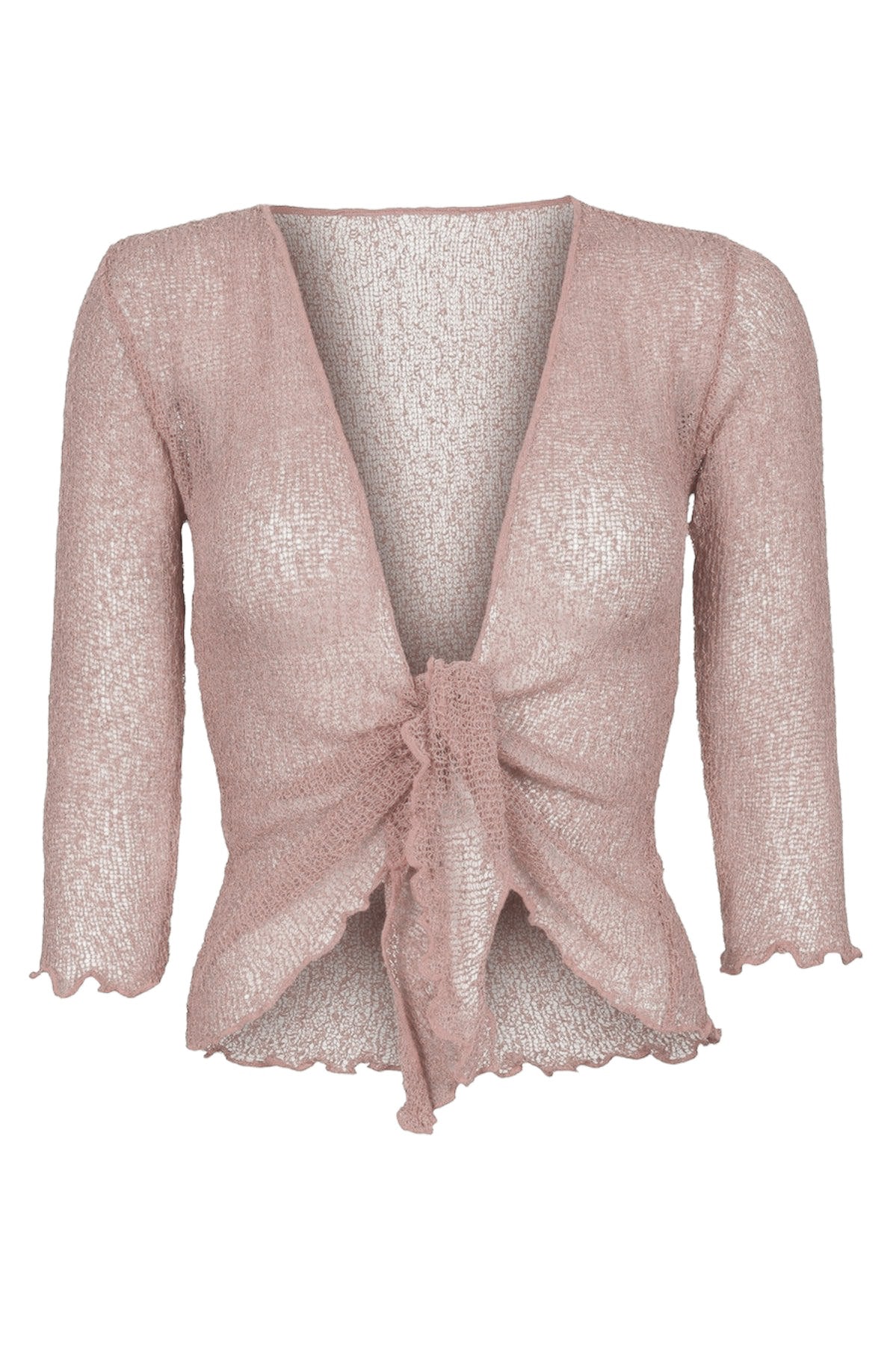 Sophies Ensfarvet Bolero #farve_powder-rose