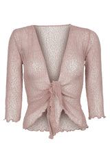 Sophies Ensfarvet Bolero #farve_powder-rose