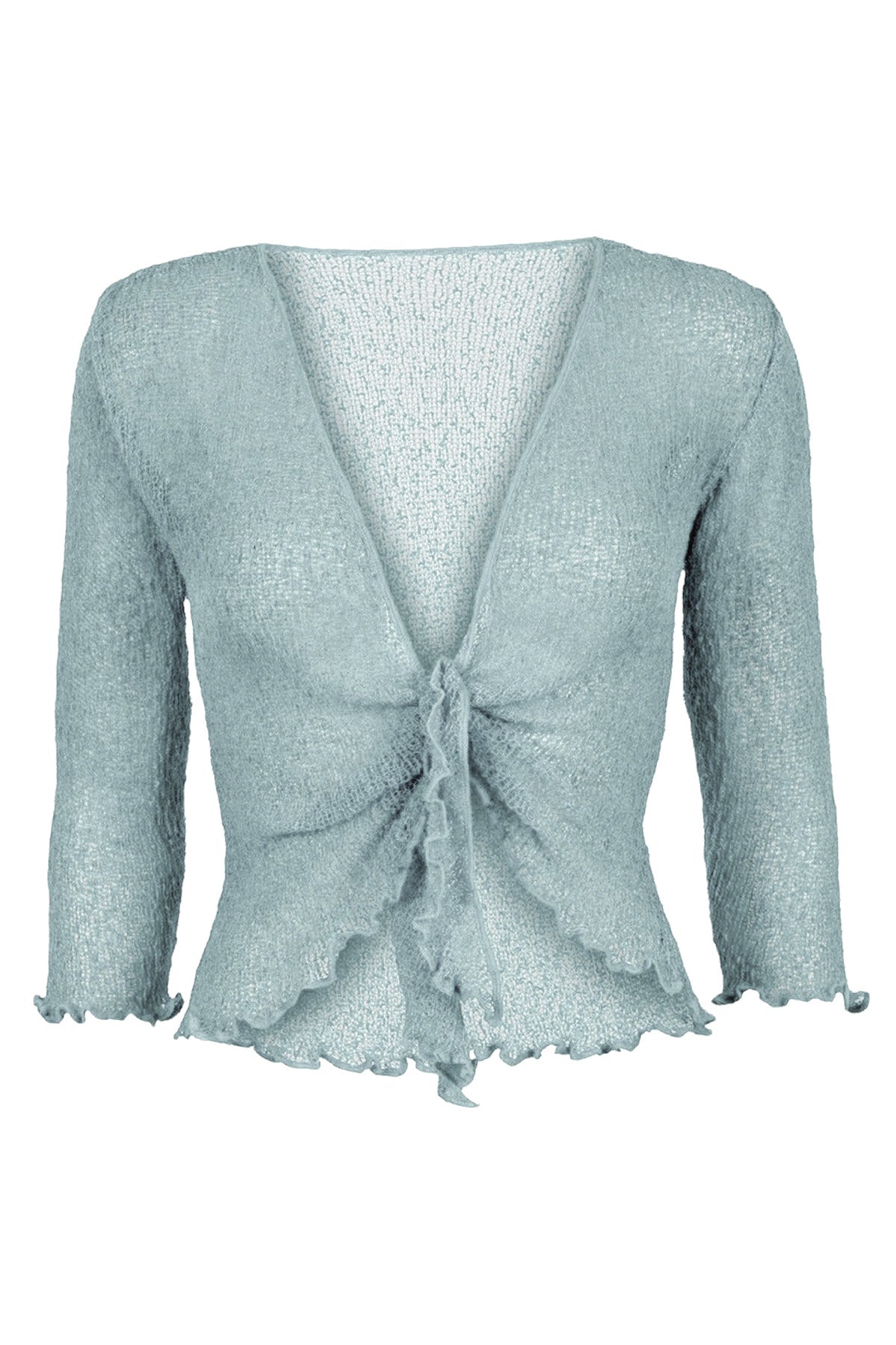 Sophies Ensfarvet Bolero #farve_ice-grey