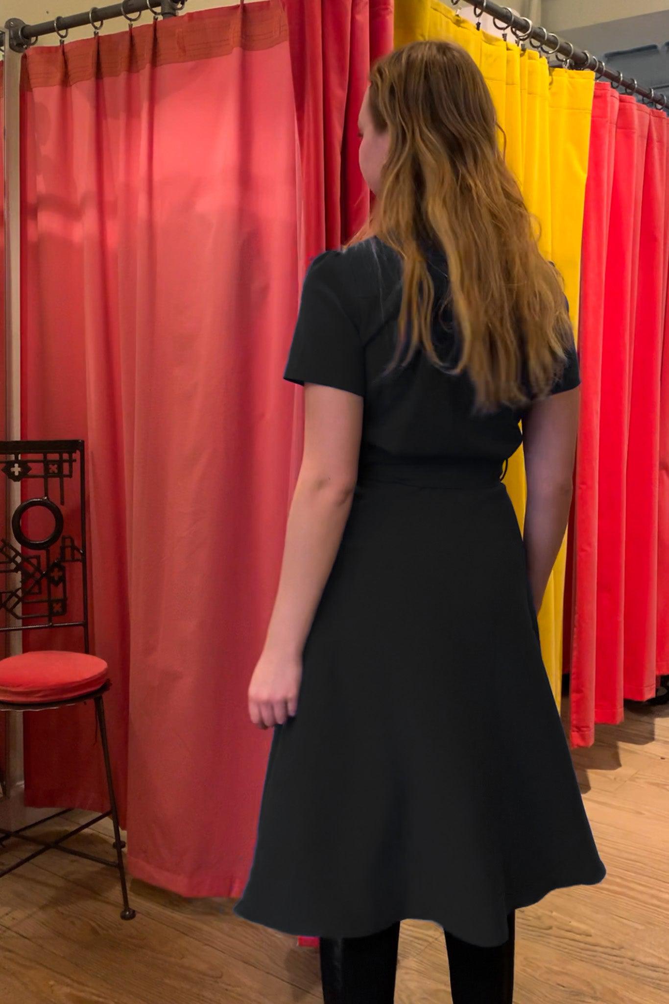 Pretty Retro Shirt Dress - Black-Pretty Retro-Sophies.dk