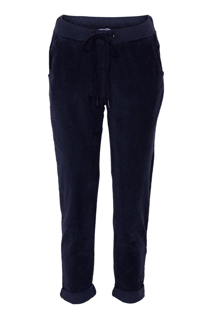 Amaze Relax Bukser Fløjl - Navy #farve_navy