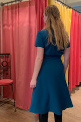 Pretty Retro Shirt Dress - Petrol-Pretty Retro-Sophies.dk