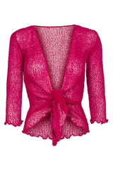 Sophies Ensfarvet Bolero #farve_fuchsia