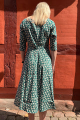 Tone Barker Jane Dress Green Bird-Tone Barker-Sophies.dk