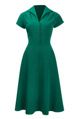 Pretty Retro Hostess Dress - Green-Pretty Retro-Sophies.dk