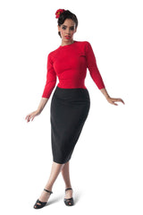 Pretty Retro Pencil Skirt - Black-Pretty Retro-Sophies.dk