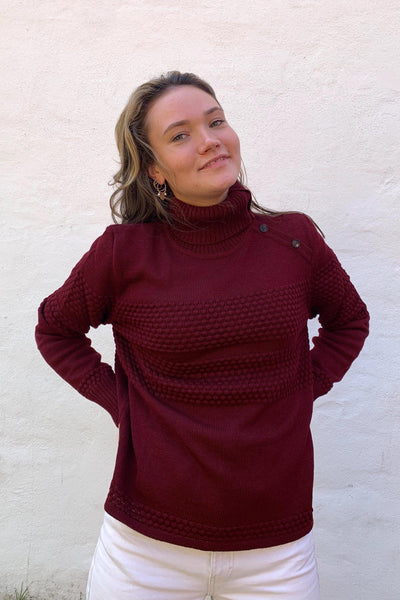 Sibin Linnebjerg Luna Sweater - Bordeaux-Sibin Linnebjerg-Sophies.dk #farve_bordeaux