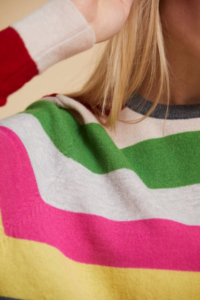Sibin Linnebjerg Mabel Sweater Multi Stripe - Sophies.dk #farve_multi-stripe