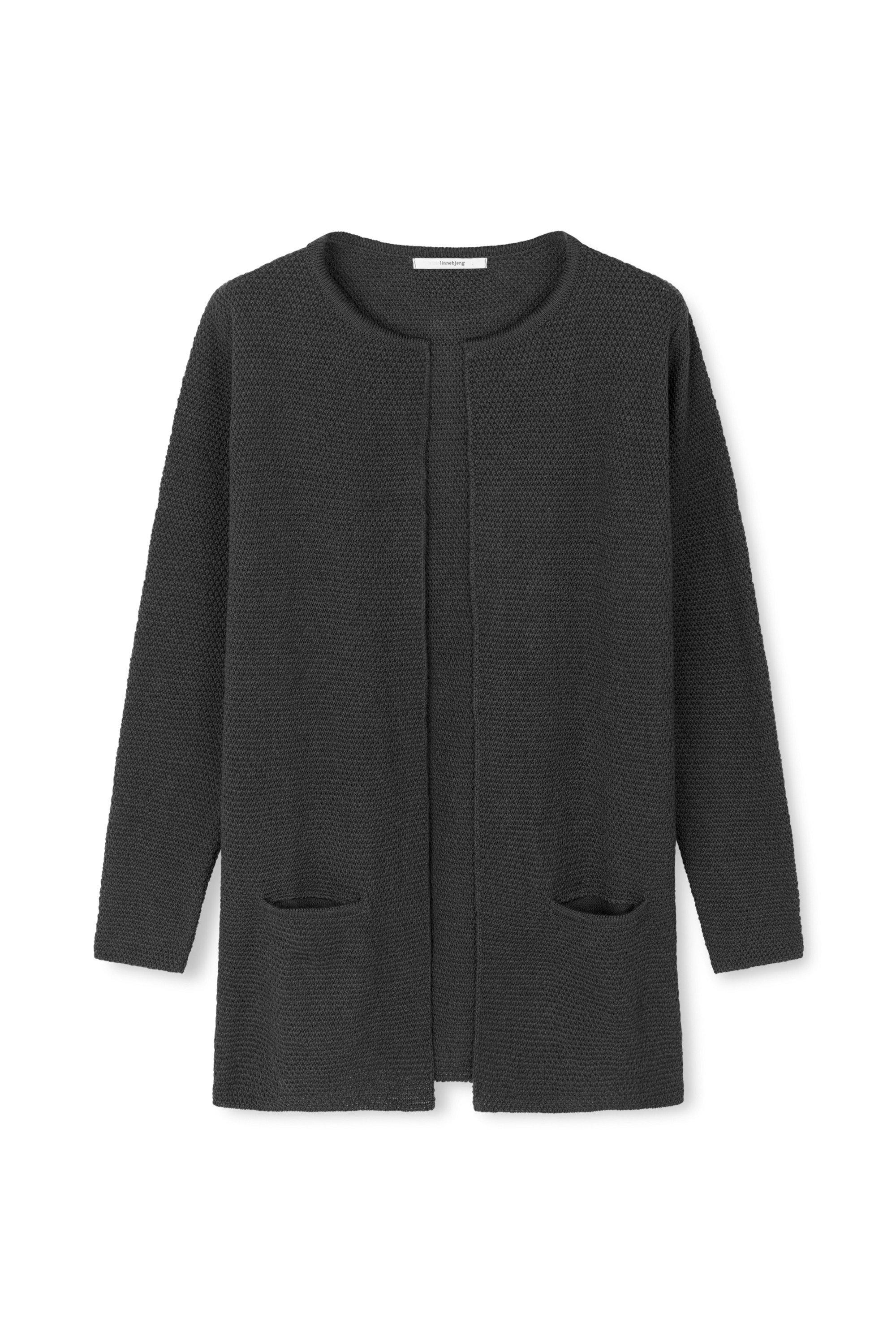 Sibin Linnebjerg Mary Short Cardigan - Antrazit-Sibin Linnebjerg-Sophies.dk