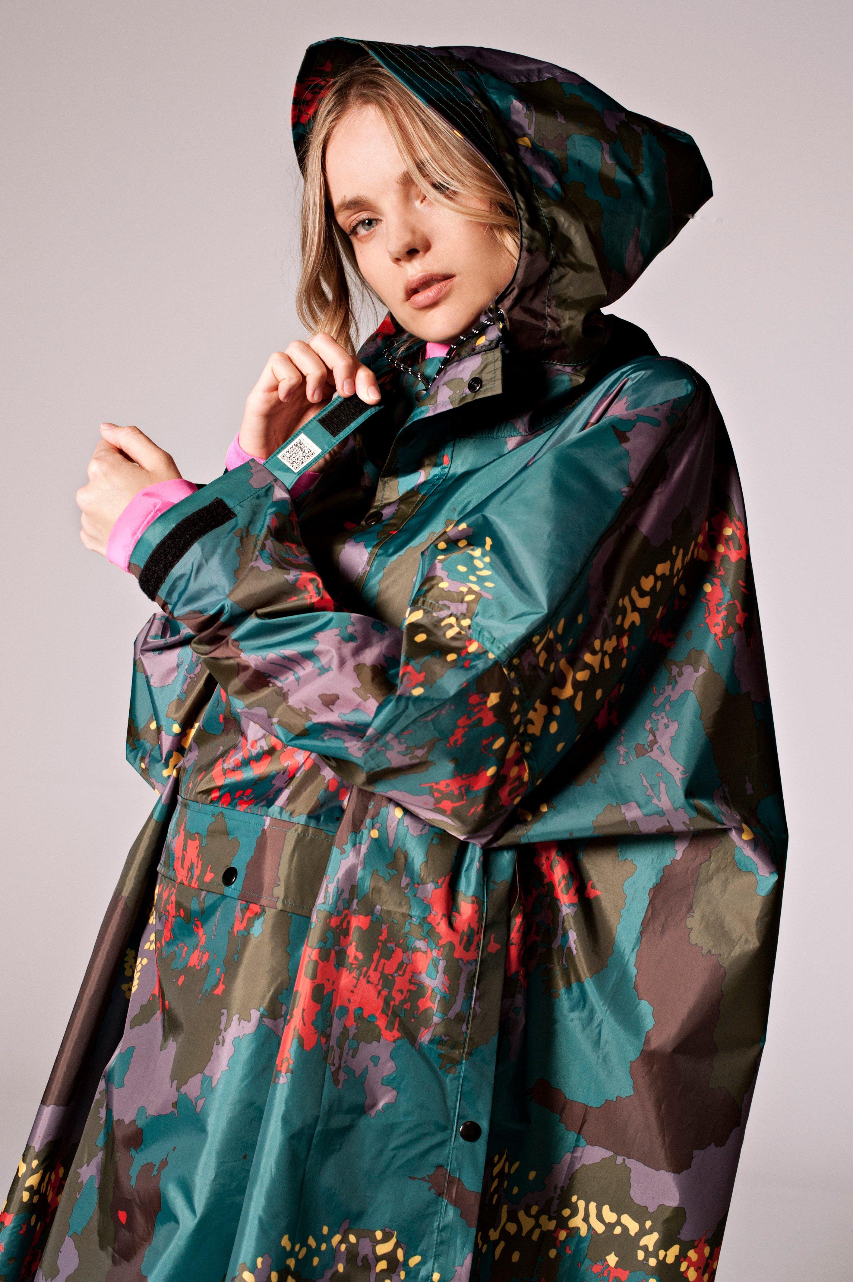 Rainkiss Rain Poncho - Digi Forest Camo-Rainkiss-Sophies.dk
