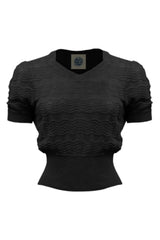 Pretty Retro Sweetheart Top - Black-Pretty Retro-Sophies.dk