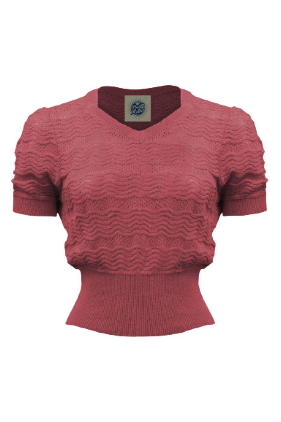 Pretty Retro Sweetheart Top - Rose-Pretty Retro-Sophies.dk