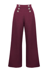 Pretty Retro Sailor Slacks - Wine-Pretty Retro-Sophies.dk