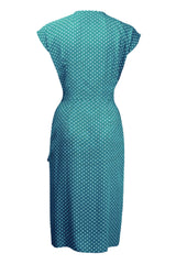 Pretty Retro Veronica Tea Dress - Emerald Polka-Pretty Retro-Sophies.dk