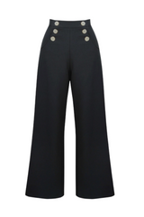 Pretty Retro Sailor Slacks - Sort-Pretty Retro-Sophies.dk