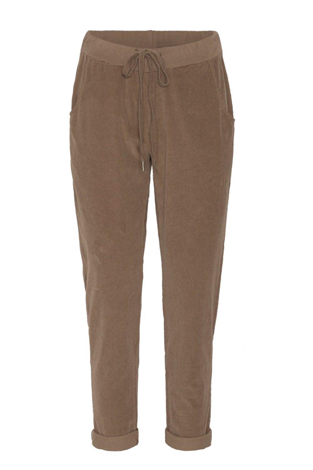 Amaze Relax Bukser Fløjl - Taupe #farve_taupe
