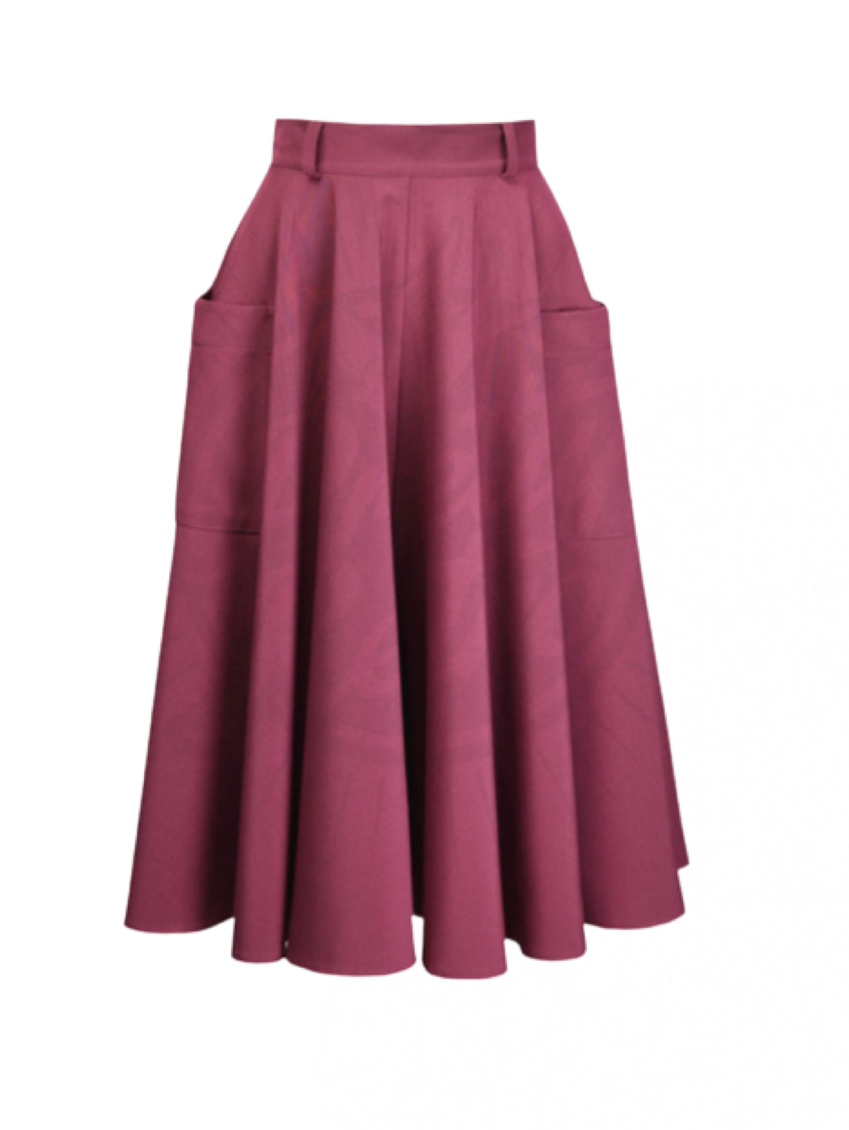 Pretty Retro Circle Skirt - Dark Rose-Pretty Retro-Sophies.dk